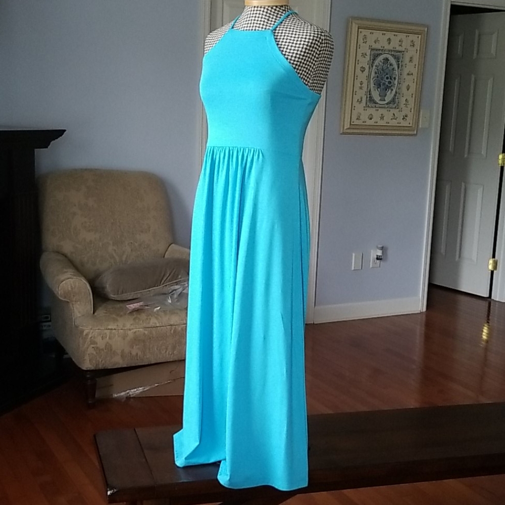 Lou & Grey Maxi Summer Halter Dress NWT
